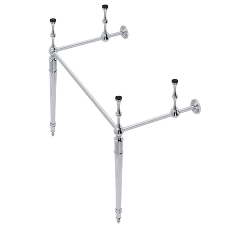 Fauceture VPB33281 Edwardian Brass Console Sink Legs, Polished Chrome VPB33281